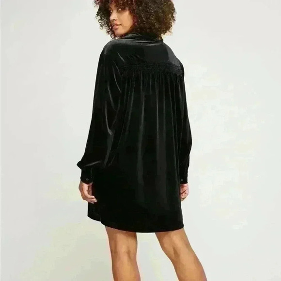 NWOT Anthropologie Gentle Fawn velvet shirt dress - Picture 2 of 7